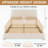 LED Teddy Fleece Platform Bed Frame with Round Corner Upholstered Headboard-382251205-382251203