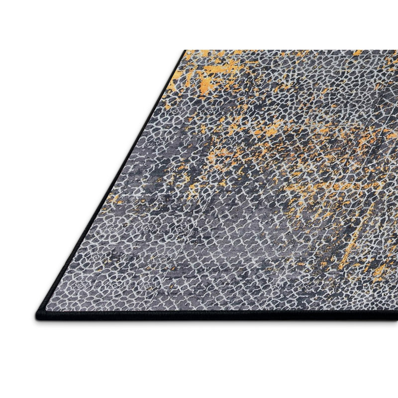 Tapis abstrait bleu, Rectangle 4 pi x 6 pi