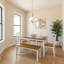 Solid Wood Top Dining Set