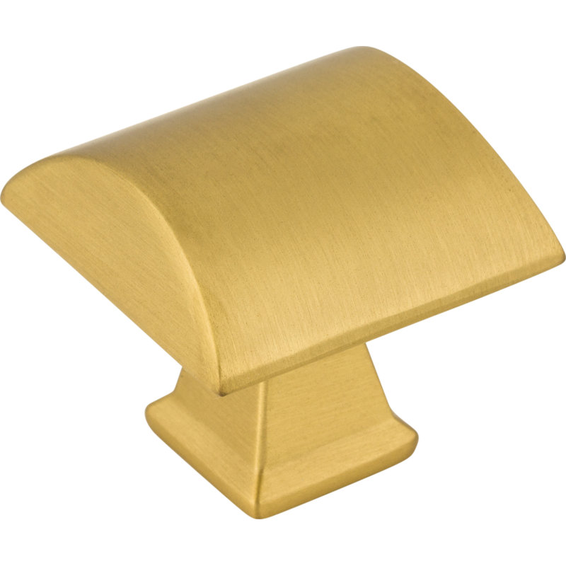 Roman Square Knob, Brushed Gold