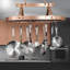 Handcrafted Oval Ceiling Hanging Pot Rack