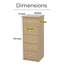 Ingrassia 5-Drawer Narrow Chest of Drawers, Tall Bedroom Furniture Storage-1051037687
