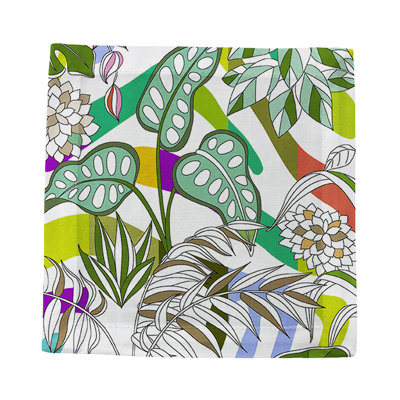 Sabi Jungle Hemstitch Cocktail 6" Linen/Cotton Napkin