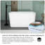 Baignoire de trempage autoportante en acrylique avec siège 49 po x 28 po