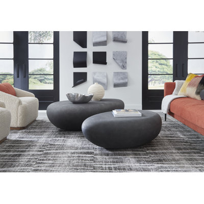 River Stone Drum Coffee Table