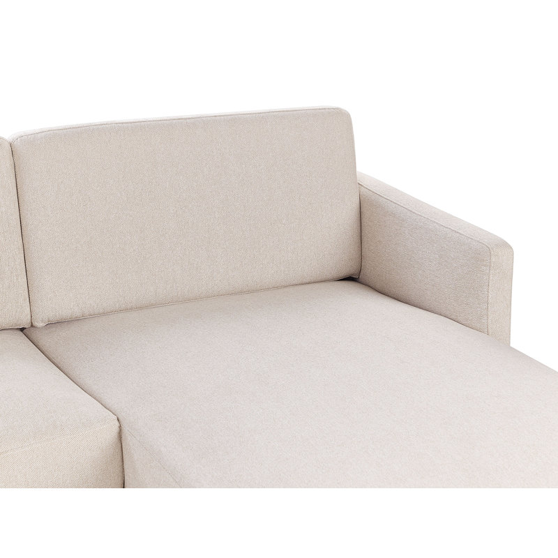 Qwanell 2 Seater Corner Sofa , Beige Polyester