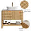 Meuble-lavabo simple 36 po avec lavabo vasque, meuble de rangement autoportant-275514200