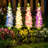 4 Pack Solar Delphinium Flower Stake Lights