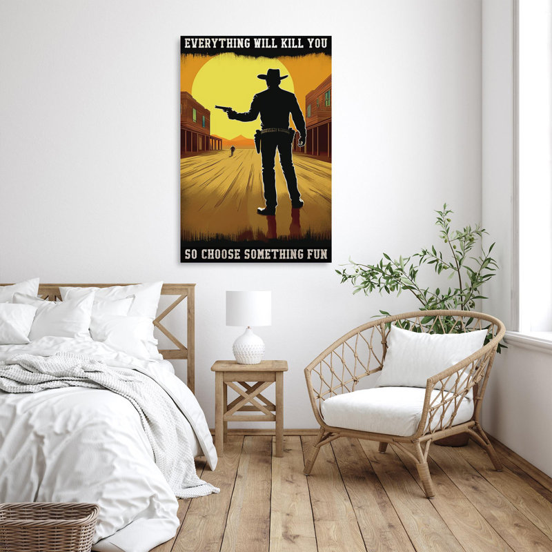 Kynsie " Cowboy So Choose Something Fun 3 ", H 36 po x l 24 po x P 1,25 po