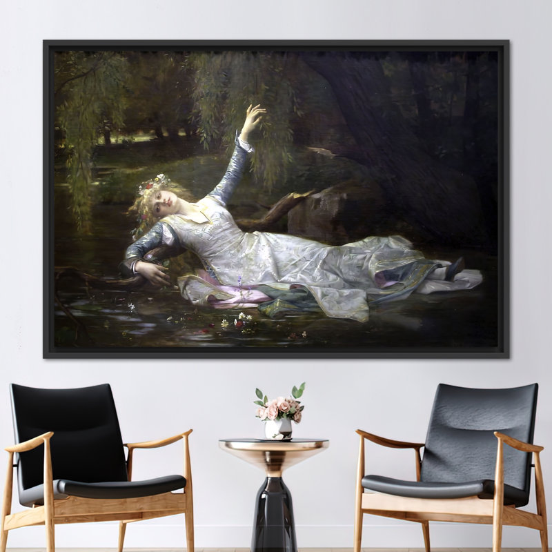Print on Canvas, 40 cm H x 60 cm W, Black, Framed Print without Mat