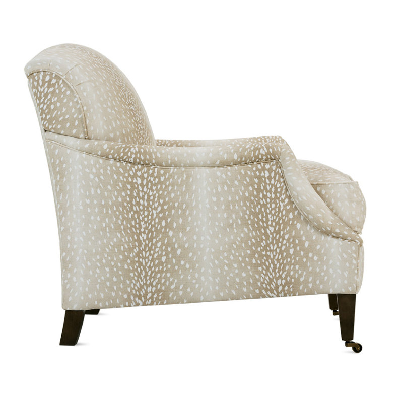 Marleigh Armchair, Chocolate, Wheat Linen (11168-58)
