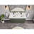 60" Solid Wood Double Bathroom Vanity with 1" Engineered Marble Top-124078122