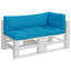  Coussin de palette 3 pièces en tissu bleu clair-596103014