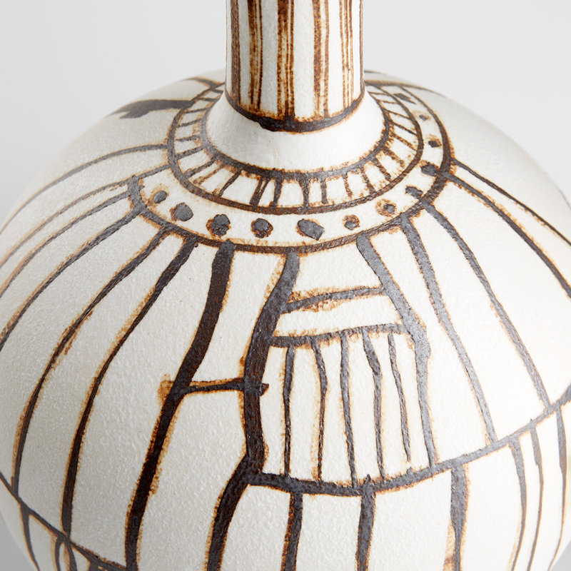 Glass Table Vase, 11.75" H x 8" W x 8" D