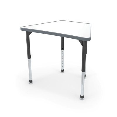 Hierarchy Beam Desk Porcelain  Steel Dry Erase Top Legs