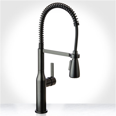 Galleria Pre-Rinse Single Handle Kitchen Faucet with Multi-Flow Spray Head - Includes Optional Deck Plate