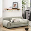 Confortable animal de compagnie pour grands chiens - beige avec base stable pour chien avec support de dossier rectangulaire moderne - tissu-996384101