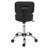 Backed Adjustable Height Ergonomic Lab Stool with Footring Wheels
