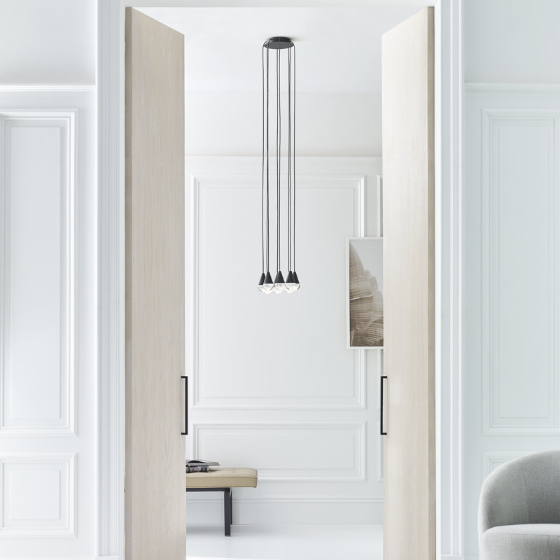 Cupola 8 - Light LED Pendant, Nightshade Black