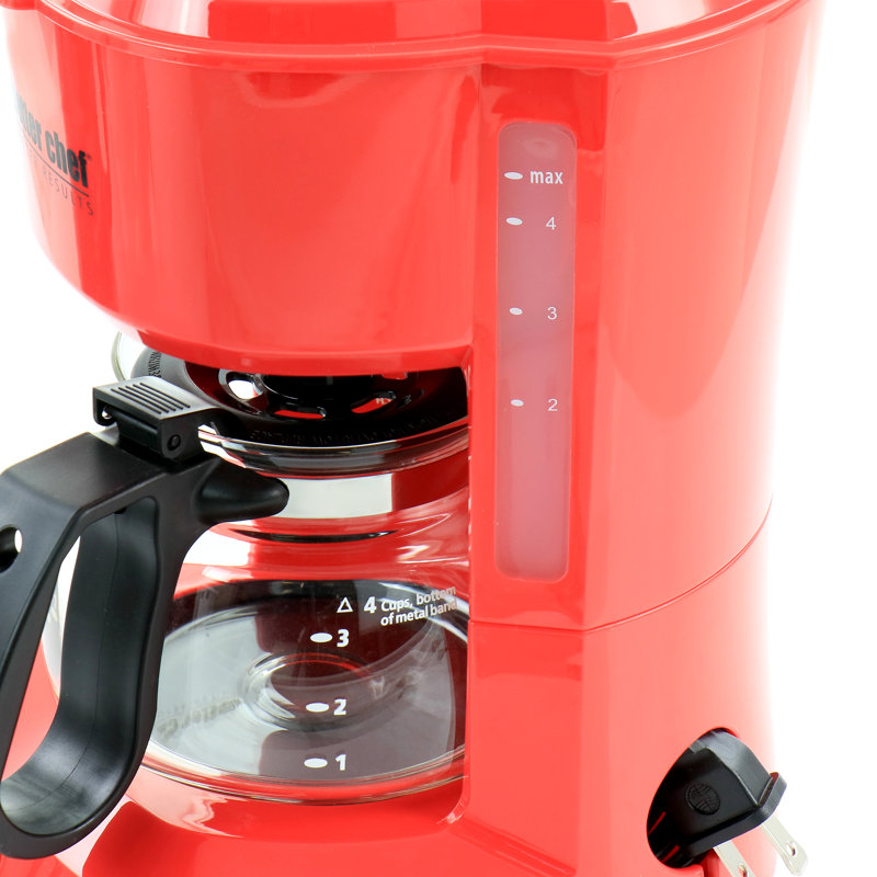 Better Chef 32 -Cups Pour-Over Coffee Maker, Red