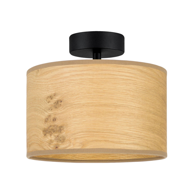 Trece Solid Wood Flush Mount, Oak, 20cm H x 45cm W x 45cm D