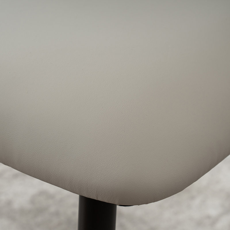 Chaise d'appoint rembourrée Modern, Mélange de polyester gris