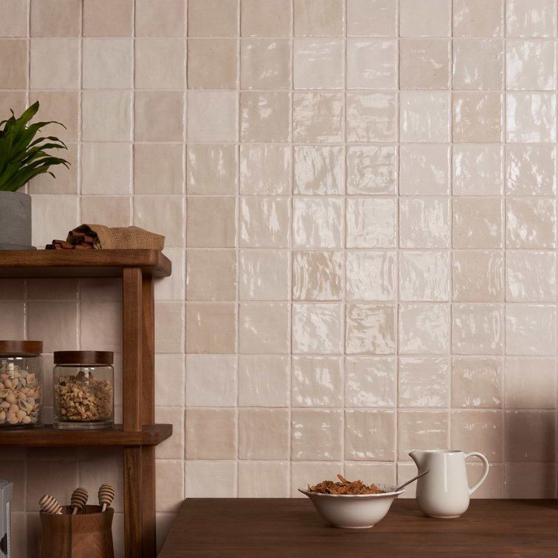 Portmore 4X4 Glazed Ceramic Tile, Sand