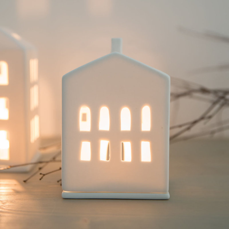 Maison de village en porcelaine - porte ronde - 5,9 po