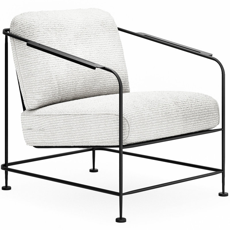 Reed Outdoor Lounge Chair, Matte White