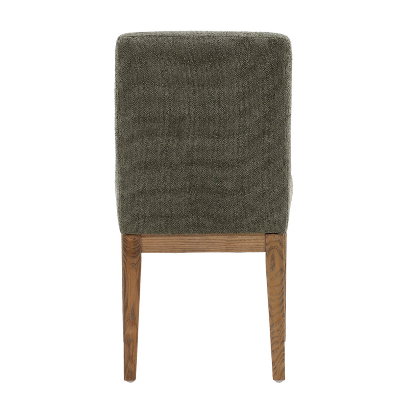 Weilan Polyester Upholstered Dining Chair, Olive, Olive