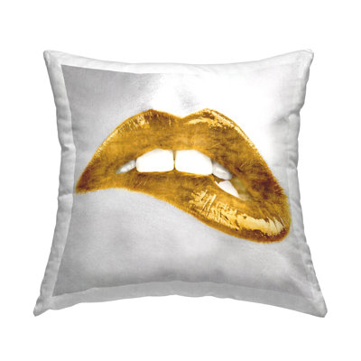 Stupell Industries Chic Lipstick Glam Makeup Decorative Printed Throw Pillow by Sarah McGuire