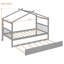 Lit simple en bois avec lit gigogne simple - gris-784831411-539685138