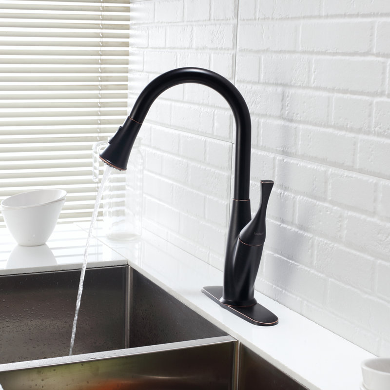 Décoration de cuisine moderne en acier inoxydable bronze huilé