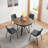 Marella Round Metal Base Dining Table-1241741406-1241741405