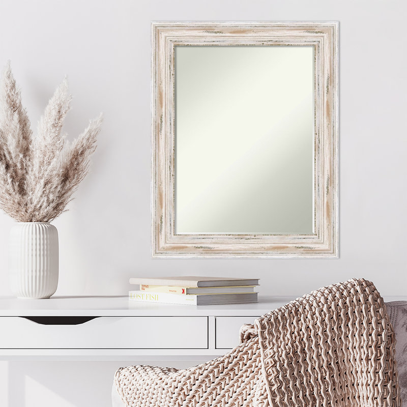 Miroir mural Damarquez Alexandria, 29 po x 23 po, Blanc