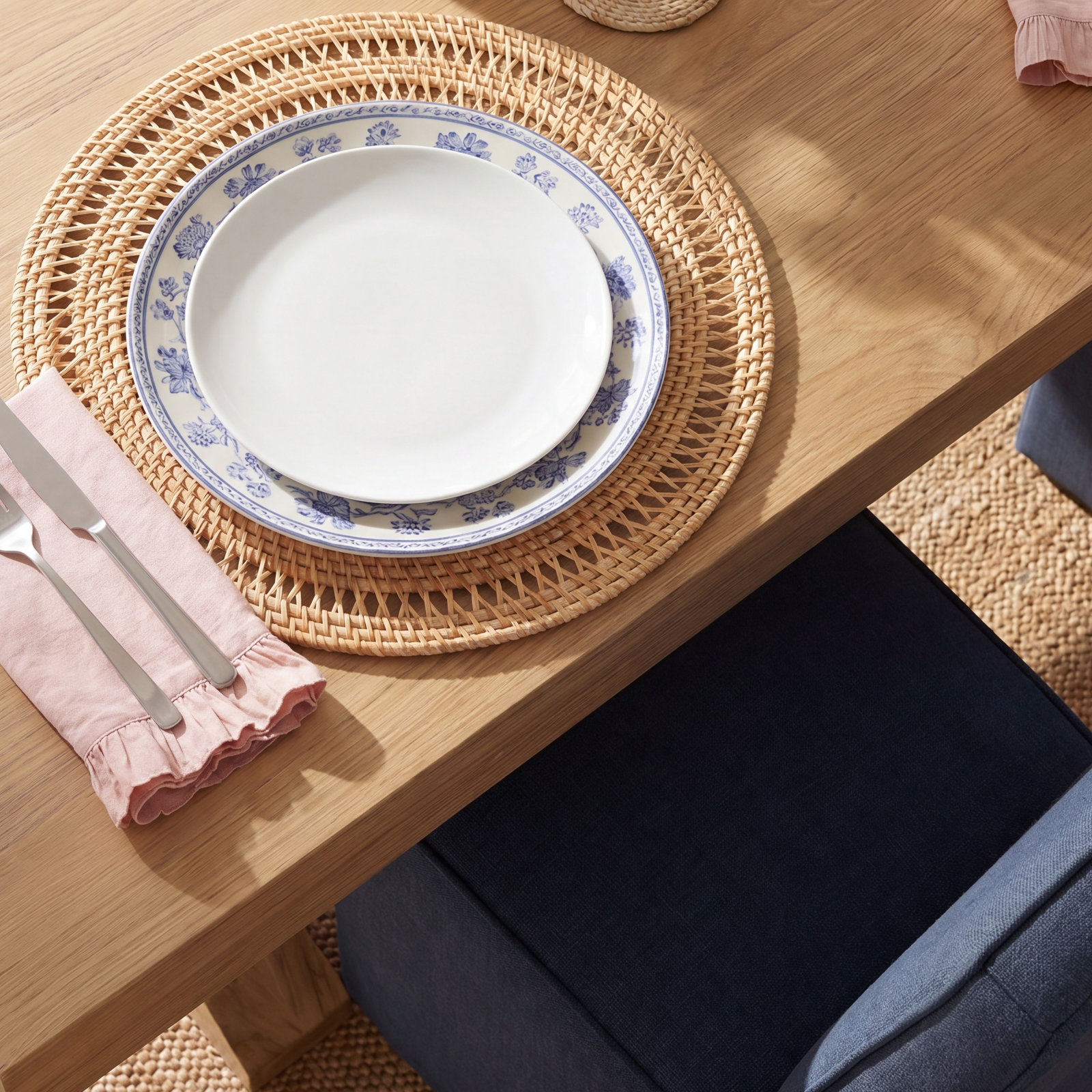 Natural Weave Rattan Placemat (Set of 4)