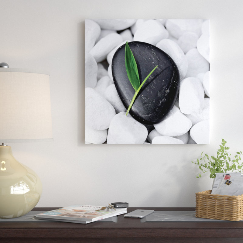 «Zen Stone», reproduction de photo sur toile, H 12 po x l 12 po x p 0,75 po, Toile tendue
