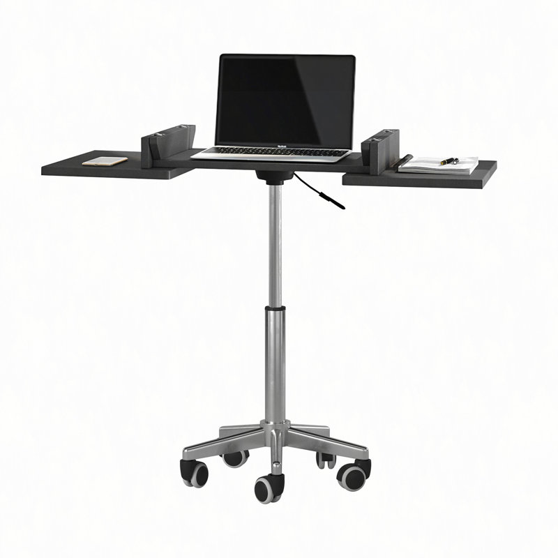 Folding Table Laptop Cart, Graphite