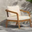 Chaises longues confortables de patio, chaise moderne en osier de bois d'acacia pour la piscine