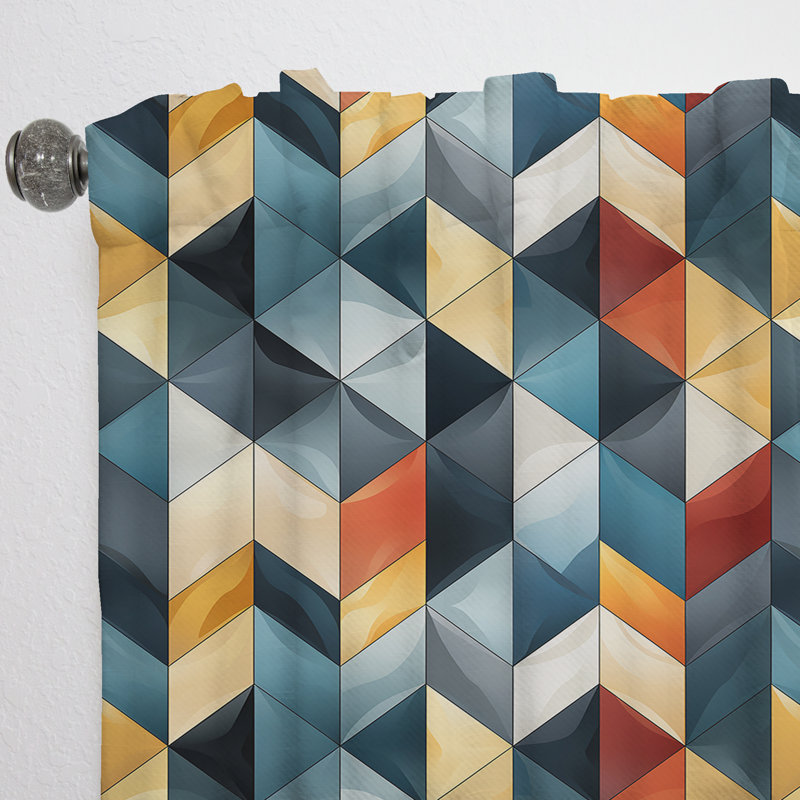 Scandinavian Simplicity Marble Motif - rideau obscurcissant Marble Abstract, L 52 po x L 84 po