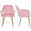 Fauteuil rembourré en velours Aisaiah-14913251