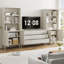 Ensemble de chambre à coucher 3 pièces (1 commode + 2 armoires)-1089702230
