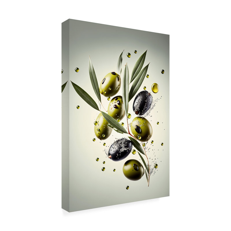 «Haggi Treechild Fresh Olives», reproduction sur toile, H 32 po x l 22 po x P 2 po
