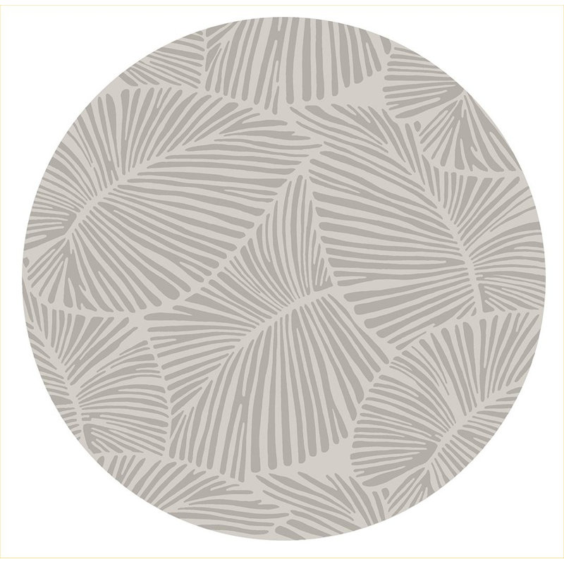 Tapis rond à poils courts et hauts 41 po x 41 po Claudis
