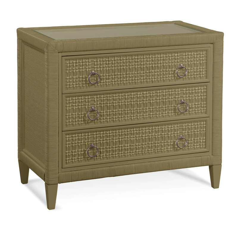 Monterey 3 Drawer 36" W Dresser, Brass, Yes, Satin Nickel