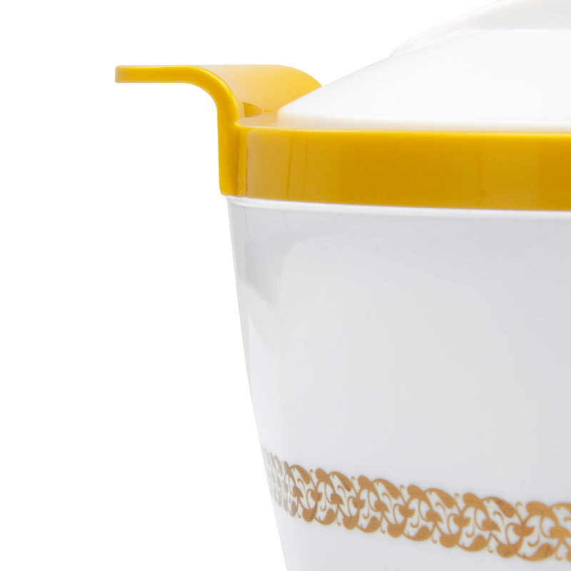 SQ Professional Fiona 3pc Insulated Serving Casserole Set, White