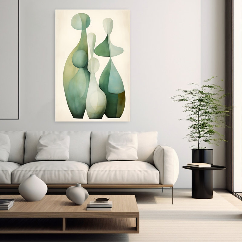 Art contemporain abstrait géométrique, H 60 po x l 40 po