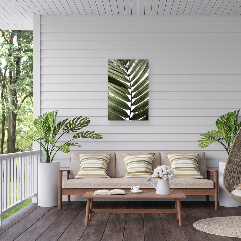 Mareike Bohmer  Palm Leaves 24 Outdoor  Canvas, H 12 po x l 19 po