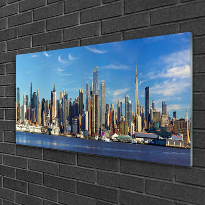 City Houses - Unframed Photograph on Glass
