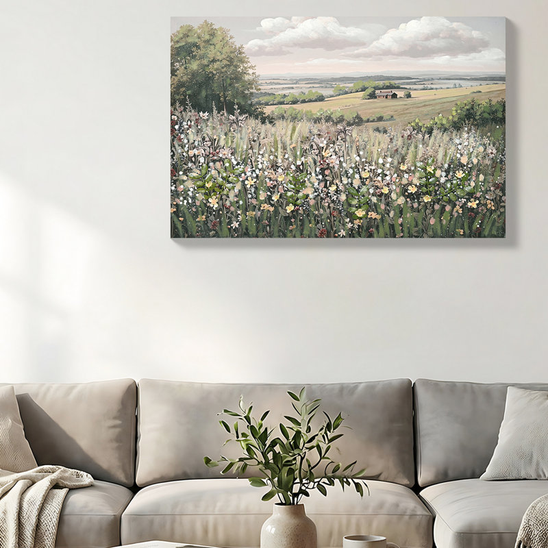 Art mural rétro vintage avec peinture à l'huile florale, 24 po x 36 po, parfait pour le bureau et la salle de bain